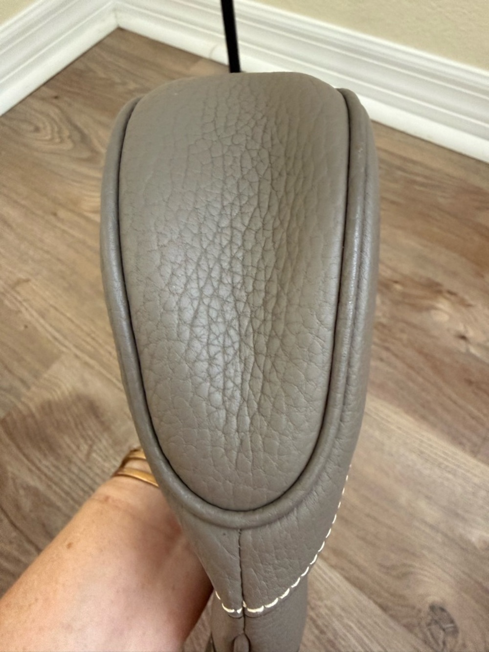 Dooney & Bourke Gray Pebble Leather Shoulder Hobo - Picture 7 of 11